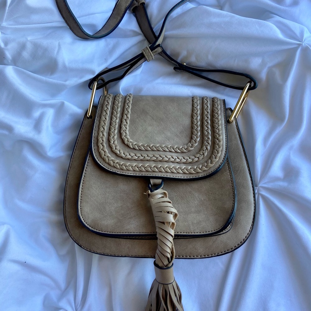 Tan Boho Crossbody Bag